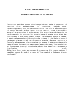 Durante una spedizione postale, alcuni assegni circolari inviati in