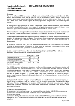 Rapporto di attività 2013 - Repubblica e Cantone Ticino