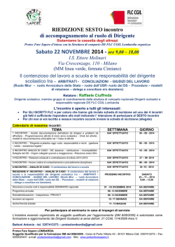 incontro concorso dirigenti