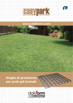 Griglia di protezione per prati gi&agrave; formati