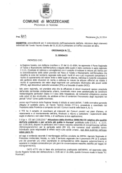 ord. n. 32 - Comune di Mozzecane