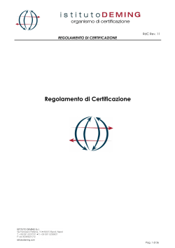RdC Regolamento di Certificazione Rev. 11