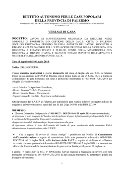 istituto autonomo per le case popolari della provincia di