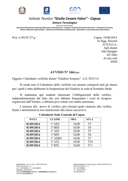 Istituto Tecnico &ldquo;Giulio Cesare Falco&rdquo; - Capua