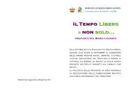 Pubblicazione aggiornata al 28 gennaio 2014