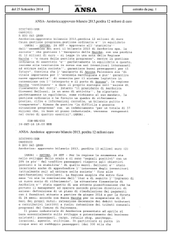 del 25 Settembre 2014 estratto da pag. 1