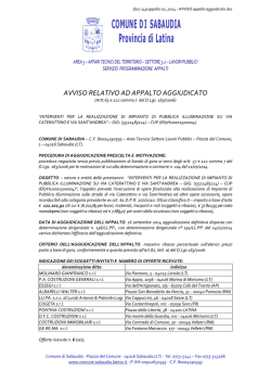 Avviso Appalto Aggiudicato