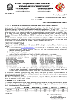 indicazioni generali - ISTITUTO COMPRENSIVO STATALE di