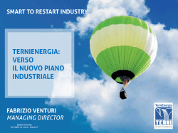 Smart to restart industry - Fabrizio Venturi