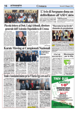 In Prima Pagina - 09/05/2014