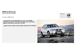 BMW X3 (F25 LCI) Listino BMW X3