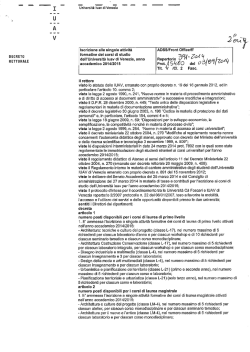 Bando Corsi Singoli 2014-2015