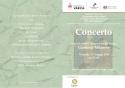 Programma del concerto
