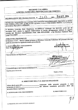 I_DELIBERAZIONE DEL Direttore Generale N. DEL