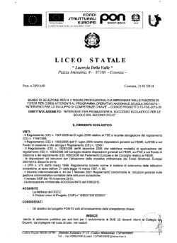 LICEO STATALE - Liceo Lucrezia della Valle