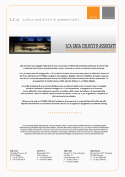 Il comunicato stampa PDF