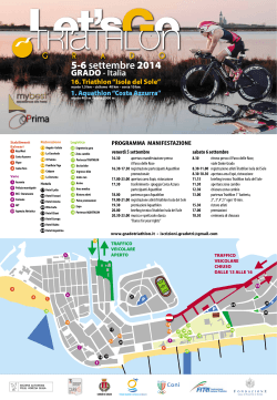 Depliant 2014 - Grado Triathlon