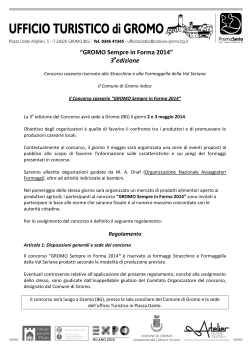 “GROMO Sempre in Forma 2014” 3 edizione