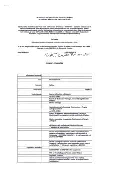 DICHIARAZIONE SOSTITUTIVA DI CERTIFICAZIONE (ai sensi am