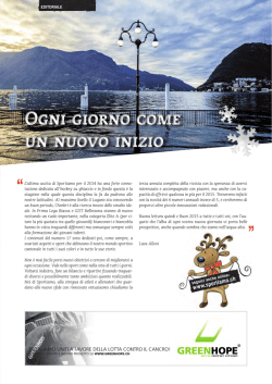Editoriale - Sportiamo