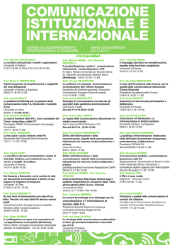 calendario delle lezioni