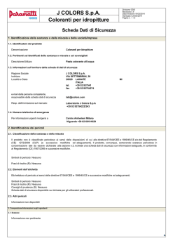 J COLORS S.p.A. Coloranti per idropitture