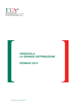 VENEZUELA - LA GRANDE DISTRIBUZIONE - GENNAIO 2014