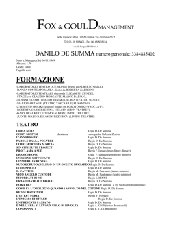 Curriculum Danilo de Summa