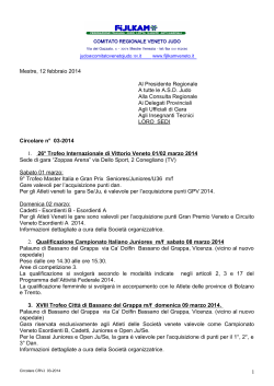 circolare 003/2014 - Comitato Regionale Veneto