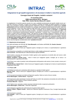 Integrazione tra gli aspetti ergonomici e di sicurezza in trattori