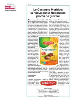 Noberasco: le Castagne, linea &ldquo;Morbidi&rdquo;