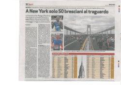 I bresciani (e non solo) a New York 2014 su quotidiano