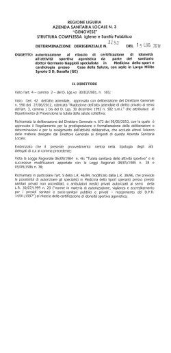 regione liguria azienda sanitaria locale n. 3