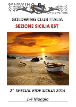 Programma - Gold Wing Club Italia