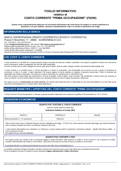 Conti correnti consumatori