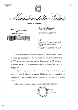Dott. Carlo Felicioni - A.IT.A. Federazione