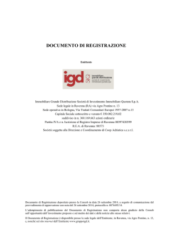 Documento di Registrazione