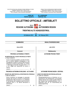 Bollettino n. 8 del 24 febbraio 2014