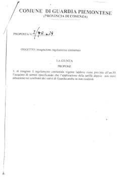 regolamento comunale servizi cimiteriali