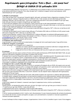 scarica il regolamento della gara