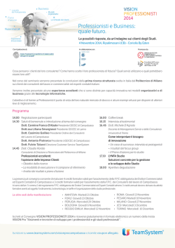 Invito Vision Professionisti 2014