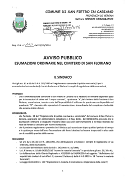 vedi Ordinanza n.100-2014 (pdf) - Comune di San Pietro in Cariano