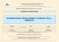 International Development Company S.r.l. “INDECO”