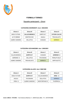 scarica calendario torneo