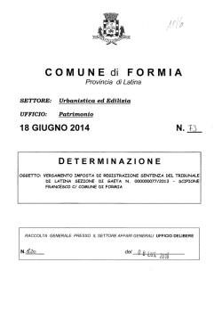 COMUNE di FORMIA