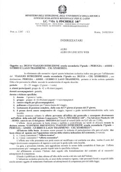INDIRIZZATARI - Roma - ICS "S. Pincherle"