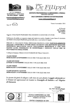 colloquio genitori, tutori e professori