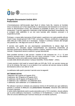 informazioni - Blog / Uniurb &bull; it - Universit&agrave; degli Studi di Urbino