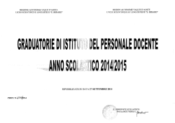 Graduatorie di istituto... - Liceo Scientifico Berard