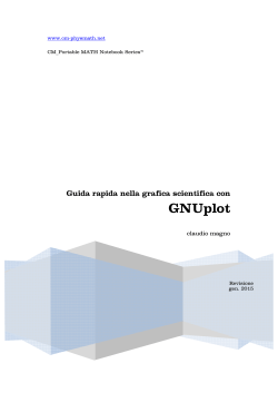 primi passi nella Grafica Scientifica con GNUplot